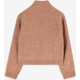 Sissy-Boy - Lichtoranje gebreide trui met ritssluiting