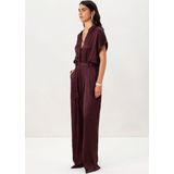 Sissy-Boy - Jumpsuit - Bordeaux - Satijn - Korte Mouwen