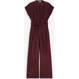Sissy-Boy - Jumpsuit - Bordeaux - Satijn - Korte Mouwen