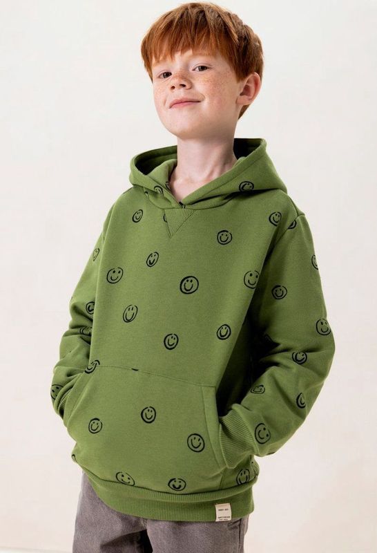 Sissy-Boy - Hoodie - Groen - Smiley Print