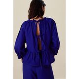 Sissy-Boy - Donkerblauwe Top - Ruffle