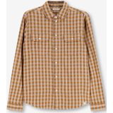Sissy-Boy - Donkergeel - Overhemd - Geruit - Lange Mouwen