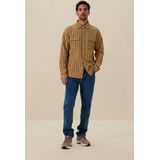 Sissy-Boy - Donkergeel - Overhemd - Geruit - Lange Mouwen