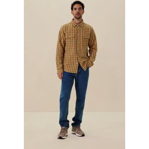 Sissy-Boy - Donkergeel - Overhemd - Geruit - Lange Mouwen