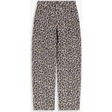 Sissy-Boy - Bruine balloon leg jeans met leopard print