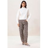 Sissy-Boy - Bruine balloon leg jeans met leopard print