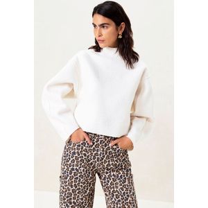 Sissy-Boy - Bruine balloon leg jeans met leopard print