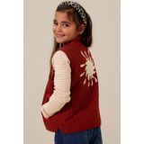 Sissy-Boy - Rood quilted gilet met embroidery