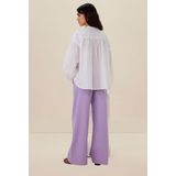 Sissy-Boy - Blouse - Paars - Oversized - Lange Mouwen - Katoen