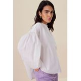 Sissy-Boy - Blouse - Paars - Oversized - Lange Mouwen - Katoen