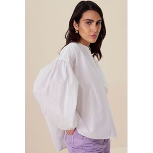 Sissy-Boy - Blouse - Paars - Oversized - Lange Mouwen - Katoen