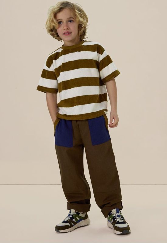 Sissy-Boy - Donkergroene twill cargo broek
