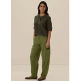 Sissy-Boy - Gebreide Trui - Donkergroen - Katoen/Acryl