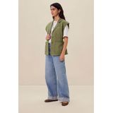Sissy-Boy - Gilet - Groen - Opgestikte Zakken