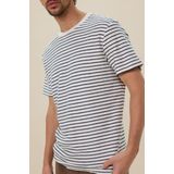 Sissy-Boy - Wit T-shirt met donkerblauwe strepen