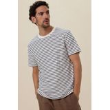 Sissy-Boy - Wit T-shirt met donkerblauwe strepen