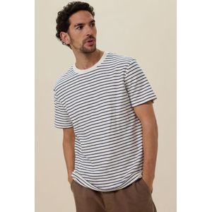 Sissy-Boy - Wit T-shirt met donkerblauwe strepen