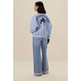 Sissy-Boy - Bomberjack - Lichtblauw - 100% Katoen - Palmboom Artwork