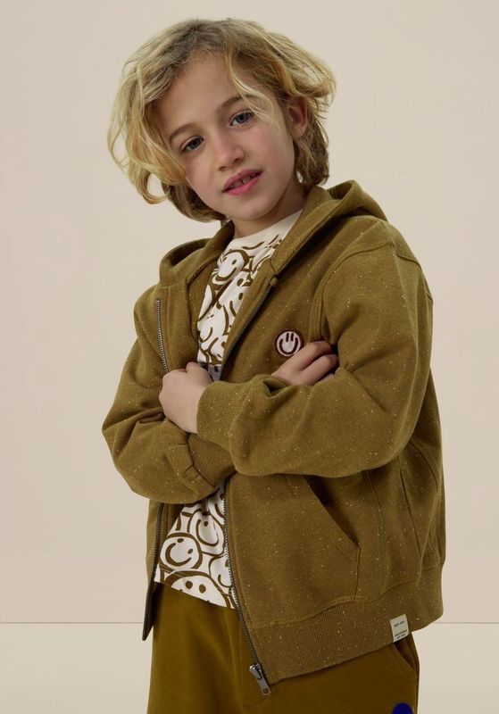 Sissy-Boy - Oversized Vest - Donkergroen - Met Capuchon en Rits