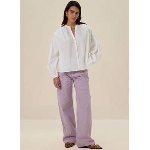 Sissy-Boy - Lichtpaarse - Mid Waist Wide Leg Jeans - Met Strepen