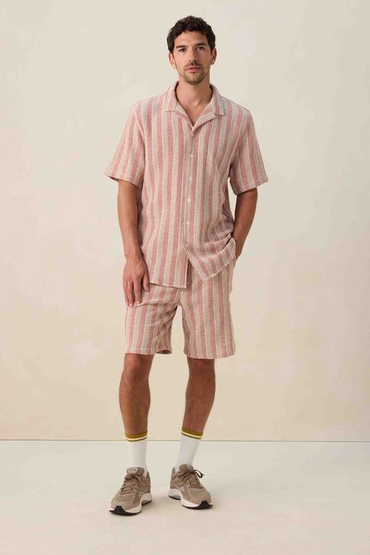 Sissy-Boy - Korte Broek - Donkerrood - Met Strepen