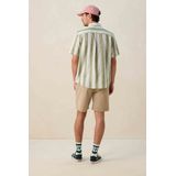 Sissy-Boy - Groen Gestreept Overhemd - Korte Mouwen