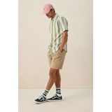 Sissy-Boy - Groen Gestreept Overhemd - Korte Mouwen