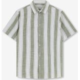 Sissy-Boy - Groen Gestreept Overhemd - Korte Mouwen