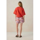 Sissy-Boy - Gebreid Vest - Rood - Korte Mouwen