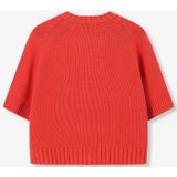 Sissy-Boy - Gebreid Vest - Rood - Korte Mouwen