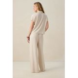 Sissy-Boy - High Waist Wide Leg Broek - Beige