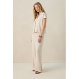 Sissy-Boy - High Waist Wide Leg Broek - Beige