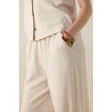 Sissy-Boy - High Waist Wide Leg Broek - Beige