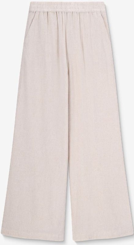 Sissy-Boy - High Waist Wide Leg Broek - Beige