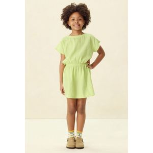 Sissy-Boy - Jurk - Lichtgroen - Katoenen Wafelstof - Korte Mouwen