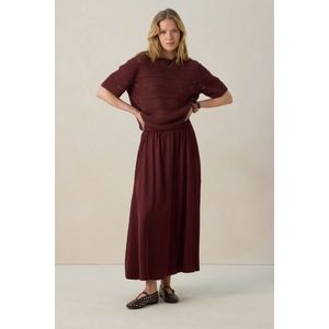 Sissy-Boy - Maxi Rok - Donkerrood - 100% Viscose