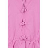 Roze blouse met striksluiting