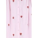Sissy-Boy - Blouse - Lichtroze - Katoen - Driekwartmouwen met Embroidery