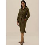 Sissy-Boy - Maxi Jurk - Donkergroen - Met Ceintuur