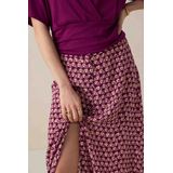 Sissy-Boy - Midi Rok - Donkerpaarse - Met Print