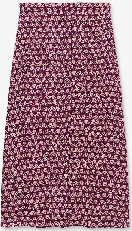 Sissy-Boy - Midi Rok - Donkerpaarse - Met Print