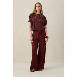 Sissy-Boy - Boxy T-shirt - Donkerrood - 100% Katoen