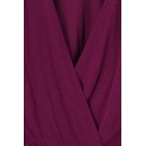 Sissy-Boy - Donkerpaars - T-shirt - Korte Mouwen - Diepe V-halslijn