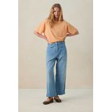 Sissy-Boy - Lichtoranje T-shirt met borstzakje