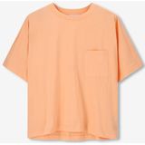 Sissy-Boy - Lichtoranje T-shirt met borstzakje