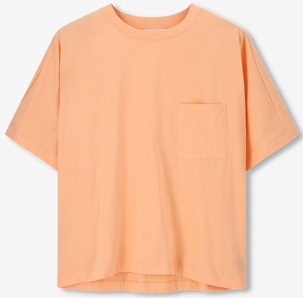 Sissy-Boy - Lichtoranje T-shirt met borstzakje