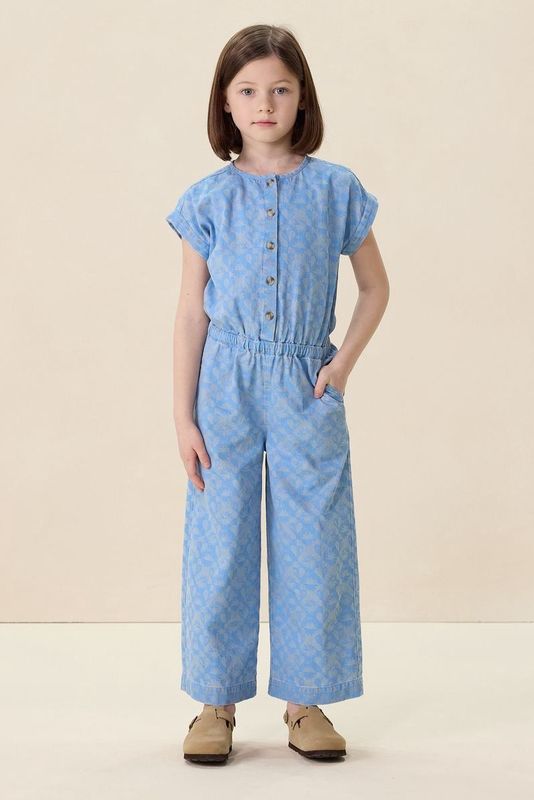 Sissy-Boy - Jumpsuit - Blauw - Denim - Met Print