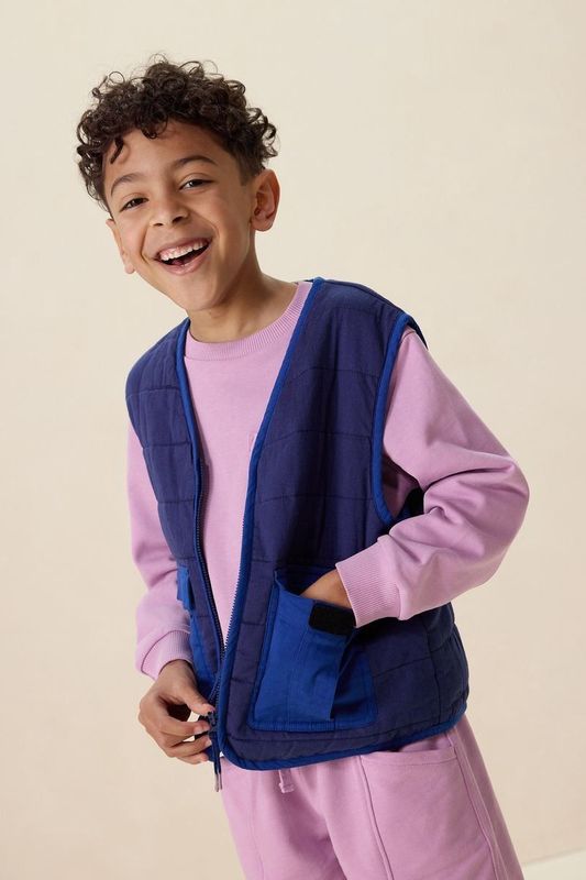 Sissy-Boy - Gilet - Donkerblauw - Quilted