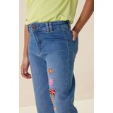 Sissy-Boy - Wide Leg Jeans - Blauw - Met Embroidery