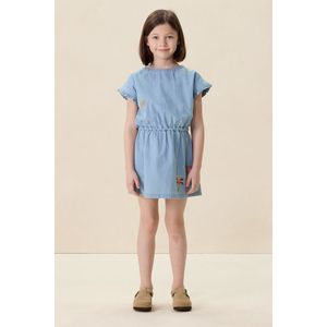 Sissy-Boy - Denim Jurk - Lichtblauw - Met Borduursels